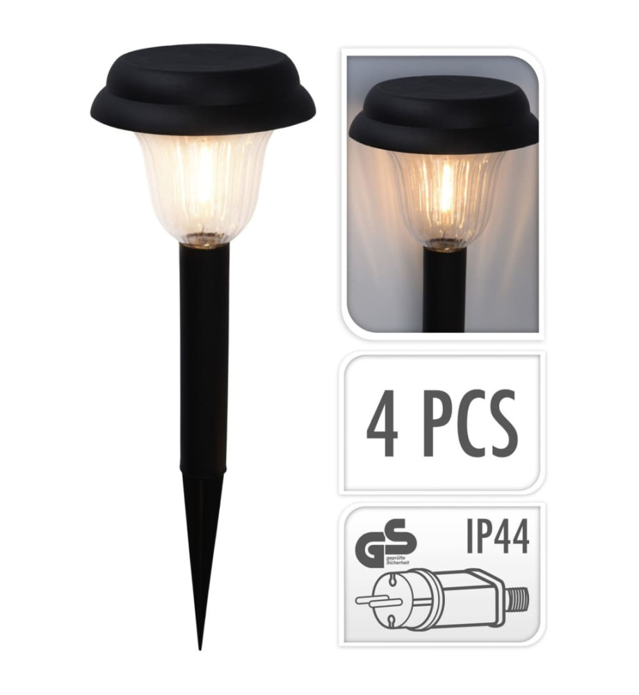 ProGarden Lampes de jardin à LED 4 pcs 16x45 cm