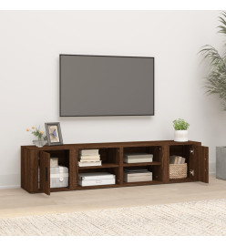 Meubles TV 2 pcs Chêne marron 80x31,5x36 cm Bois d'ingénierie