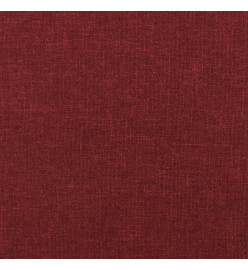 Repose-pied Rouge bordeaux 60x60x36 cm Tissu