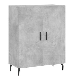 Buffet gris béton 69,5x34x90 cm bois d'ingénierie