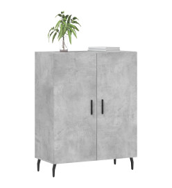 Buffet gris béton 69,5x34x90 cm bois d'ingénierie