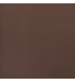 Panneaux muraux 12 pcs Marron 90x15 cm Similicuir 1,62 m²