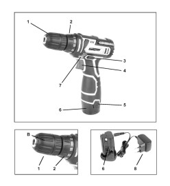 Brüder Mannesmann Perceuse sans fil 12 V 1,3 Ah