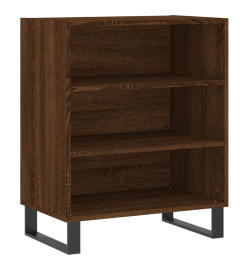 Buffet chêne marron 57x35x70 cm bois d'ingénierie