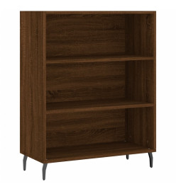 Armoire à étagères chêne marron 69,5x32,5x90 cm bois ingénierie