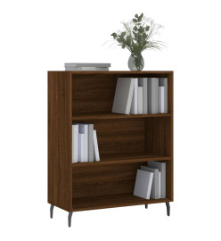 Armoire à étagères chêne marron 69,5x32,5x90 cm bois ingénierie