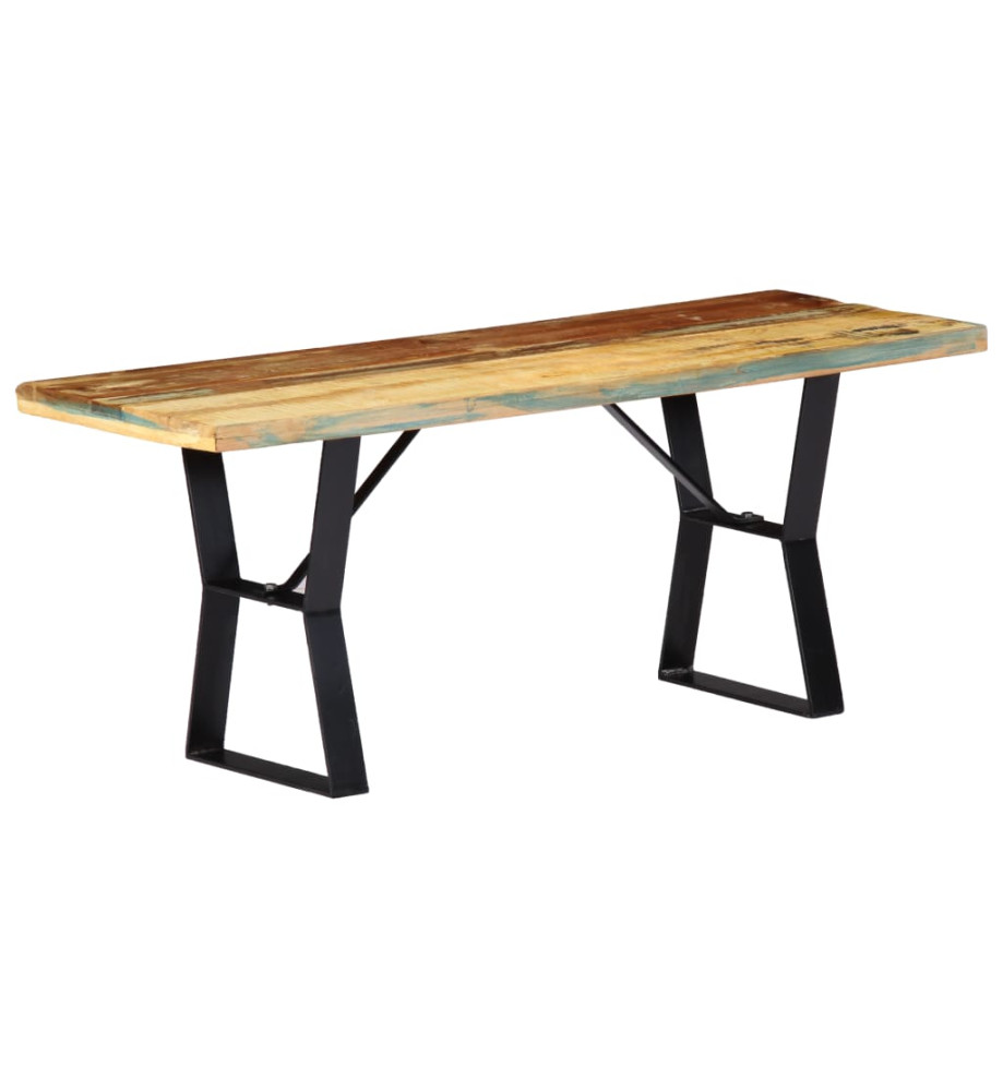 Banc 110 cm Bois de récupération massif