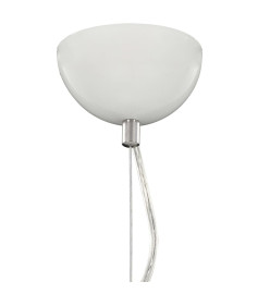 Lampe suspendue Blanc et argenté Ø50 cm E27