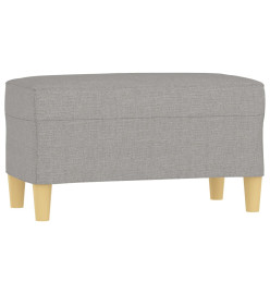 Banc Gris clair 70x35x41 cm Tissu