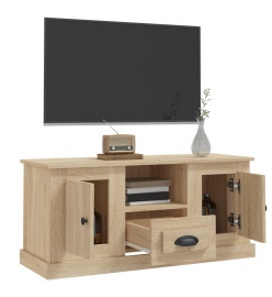 Meuble TV chêne sonoma 100x35,5x45 cm bois d'ingénierie