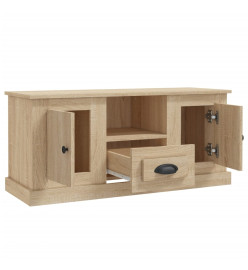 Meuble TV chêne sonoma 100x35,5x45 cm bois d'ingénierie