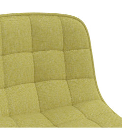 Chaise pivotante de salle à manger Vert Tissu