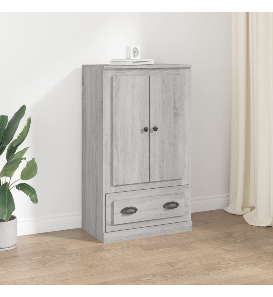 Buffet haut sonoma gris 60x35,5x103,5 cm bois d'ingénierie