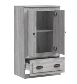 Buffet haut sonoma gris 60x35,5x103,5 cm bois d'ingénierie