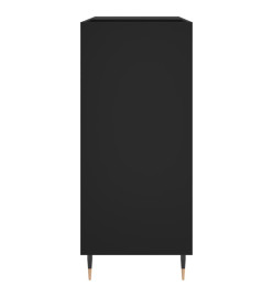 Armoire à disques noir 84,5x38x89 cm bois d'ingénierie