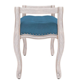 Banc Bleu 80x45x60 cm Velours