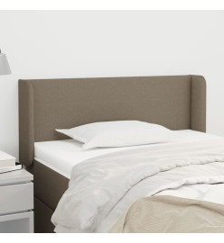 Tête de lit avec oreilles Taupe 103x16x78/88 cm Tissu