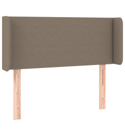 Tête de lit avec oreilles Taupe 103x16x78/88 cm Tissu