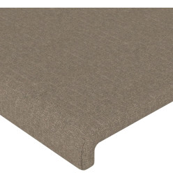 Tête de lit avec oreilles Taupe 103x16x78/88 cm Tissu