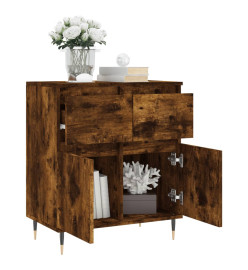 Buffet Chêne fumé 60x35x70 cm Bois d'ingénierie