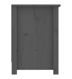 Meuble TV Gris 103x36,5x52 cm Bois de pin massif