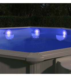 Lampe LED flottante submersible de piscine Multicolore