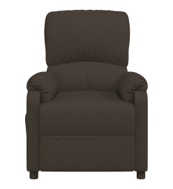 Fauteuil de massage Marron foncé Tissu