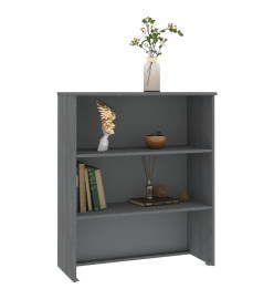 Dessus de buffet HAMAR Gris foncé 85x35x100 cm Bois de pin