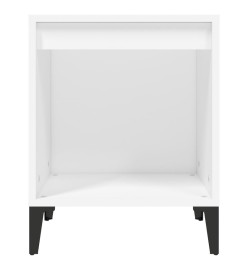 Tables de chevet 2 pcs Blanc 40x35x50 cm