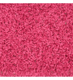 Tapis de marches d'escalier 15 pcs Rose 56x17x3 cm