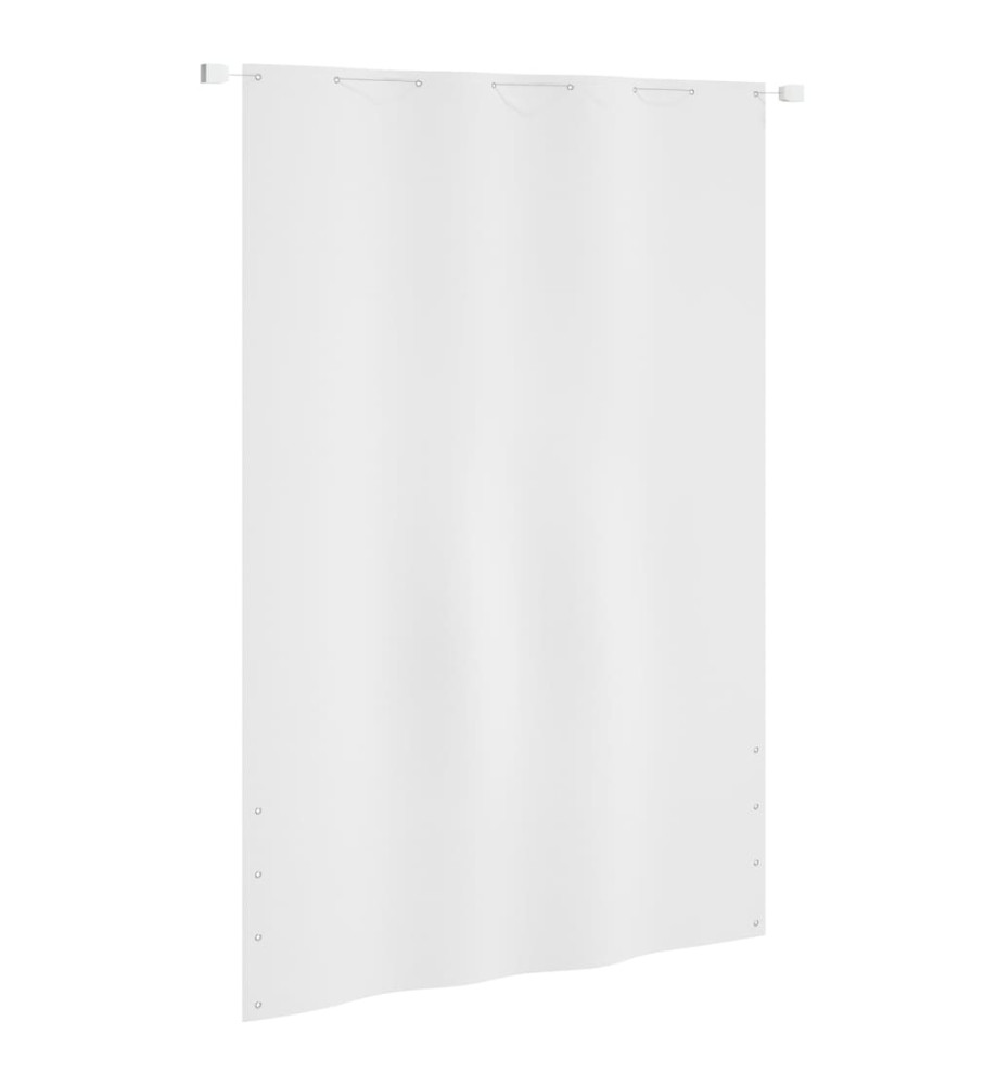 Écran de balcon Blanc 160x240 cm Tissu Oxford