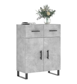 Buffet gris béton 69,5x34x90 cm bois d'ingénierie