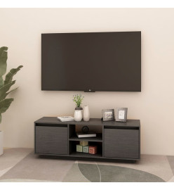 Meuble TV Gris 110x30x40 cm Bois de pin massif