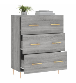 Buffet sonoma gris 69,5x34x90 cm bois d'ingénierie