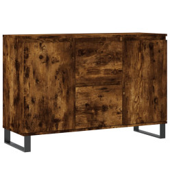 Buffet chêne fumé 104x35x70 cm bois d'ingénierie