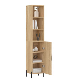 Buffet haut Chêne sonoma 34,5x34x180 cm Bois d'ingénierie