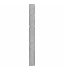 Poteaux de clôture 10 pcs argenté 220 cm acier galvanisé