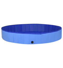 Piscine pliable pour chiens Bleu 300x40 cm PVC