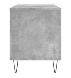 Armoire à disques gris béton 100x38x48 cm bois d'ingénierie