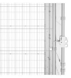 Chenil extérieur Acier galvanisé avec toit 29,04 m²