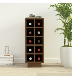 Armoire à vin Marron miel 23x34x61 cm Bois de pin massif