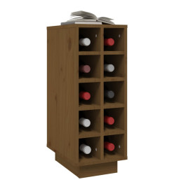 Armoire à vin Marron miel 23x34x61 cm Bois de pin massif