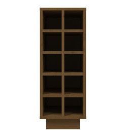 Armoire à vin Marron miel 23x34x61 cm Bois de pin massif