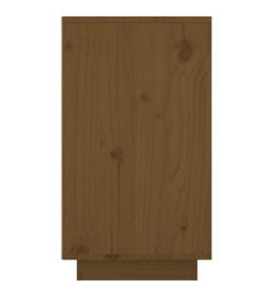 Armoire à vin Marron miel 23x34x61 cm Bois de pin massif