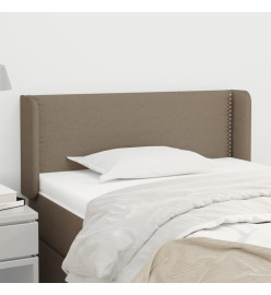 Tête de lit avec oreilles Taupe 103x16x78/88 cm Tissu