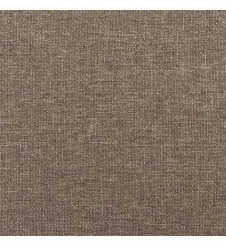 Tête de lit avec oreilles Taupe 103x16x78/88 cm Tissu