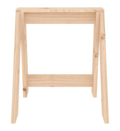 Tabourets lot de 2 40x40x45 cm bois massif de pin