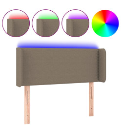 Tête de lit à LED Taupe 103x16x78/88 cm Tissu