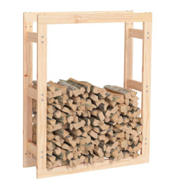 Support pour bois de chauffage 80x25x100 cm Bois de pin massif