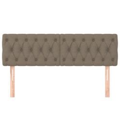 Têtes de lit 2 pcs Taupe 80x7x78/88 cm Tissu